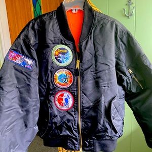 Men’s bomber jacket with Space Station patches